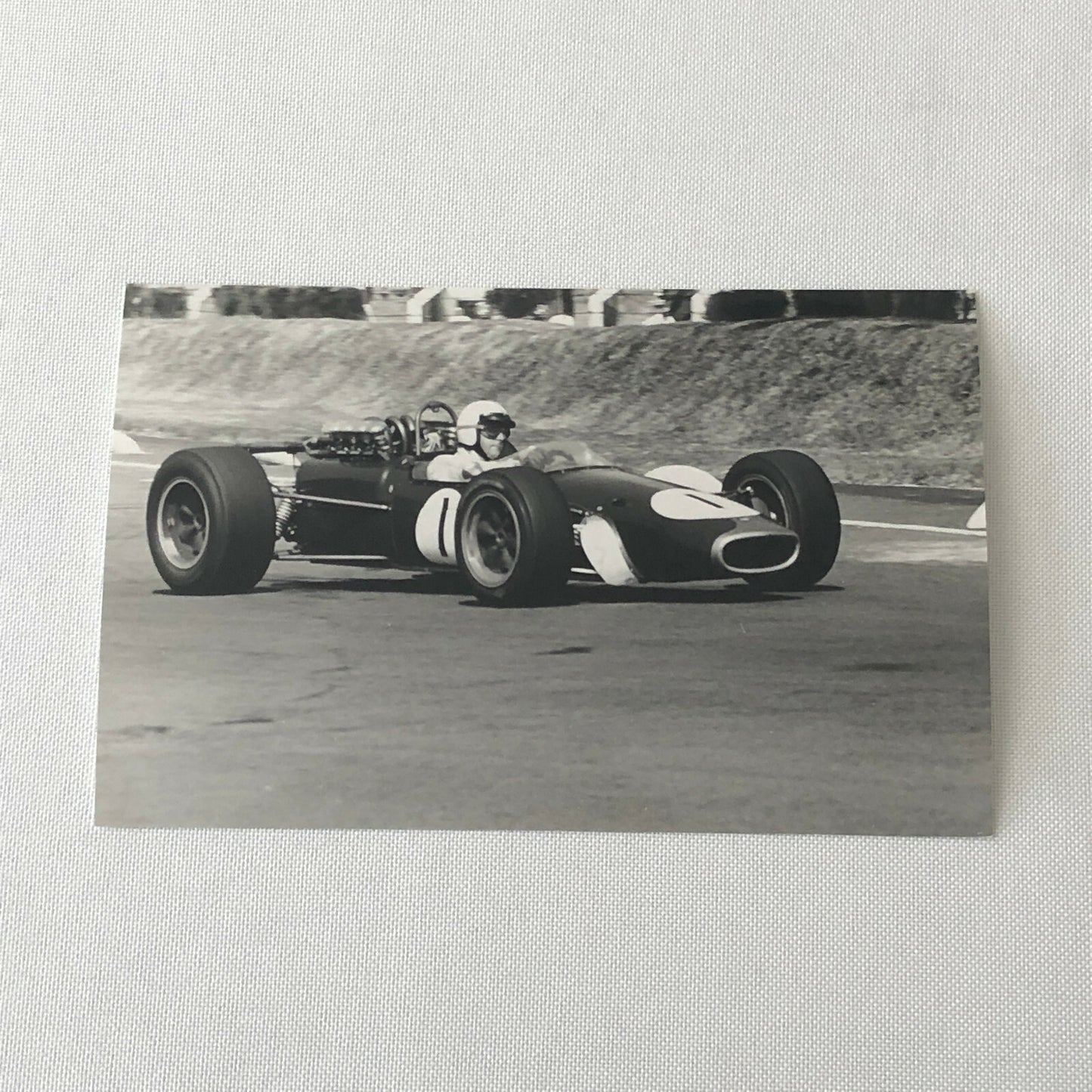 Vintage Racing Photo Photograph Jack Brabham Driver Race Car 
