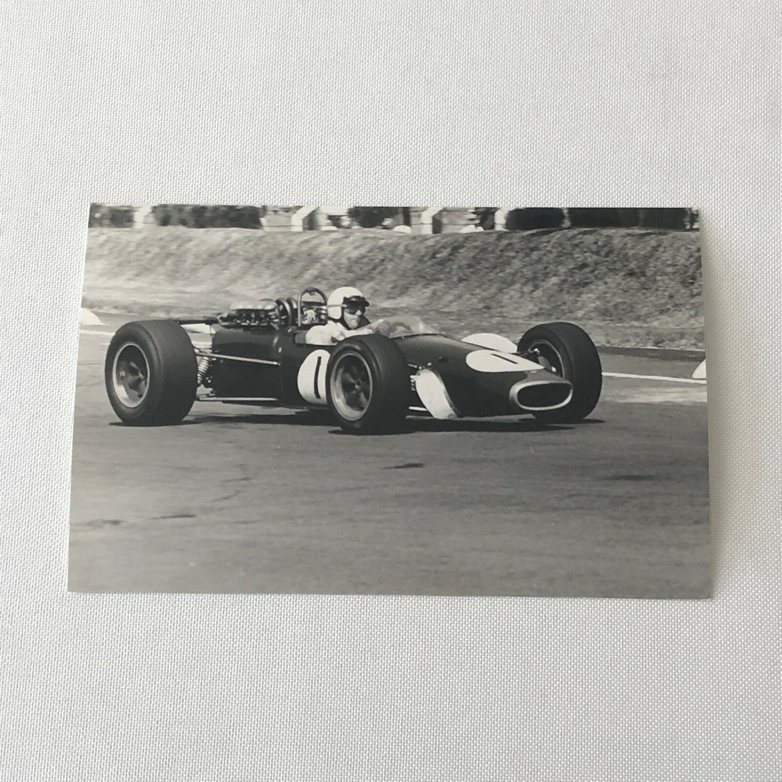 Vintage Racing Photo Photograph Jack Brabham Driver Race Car 