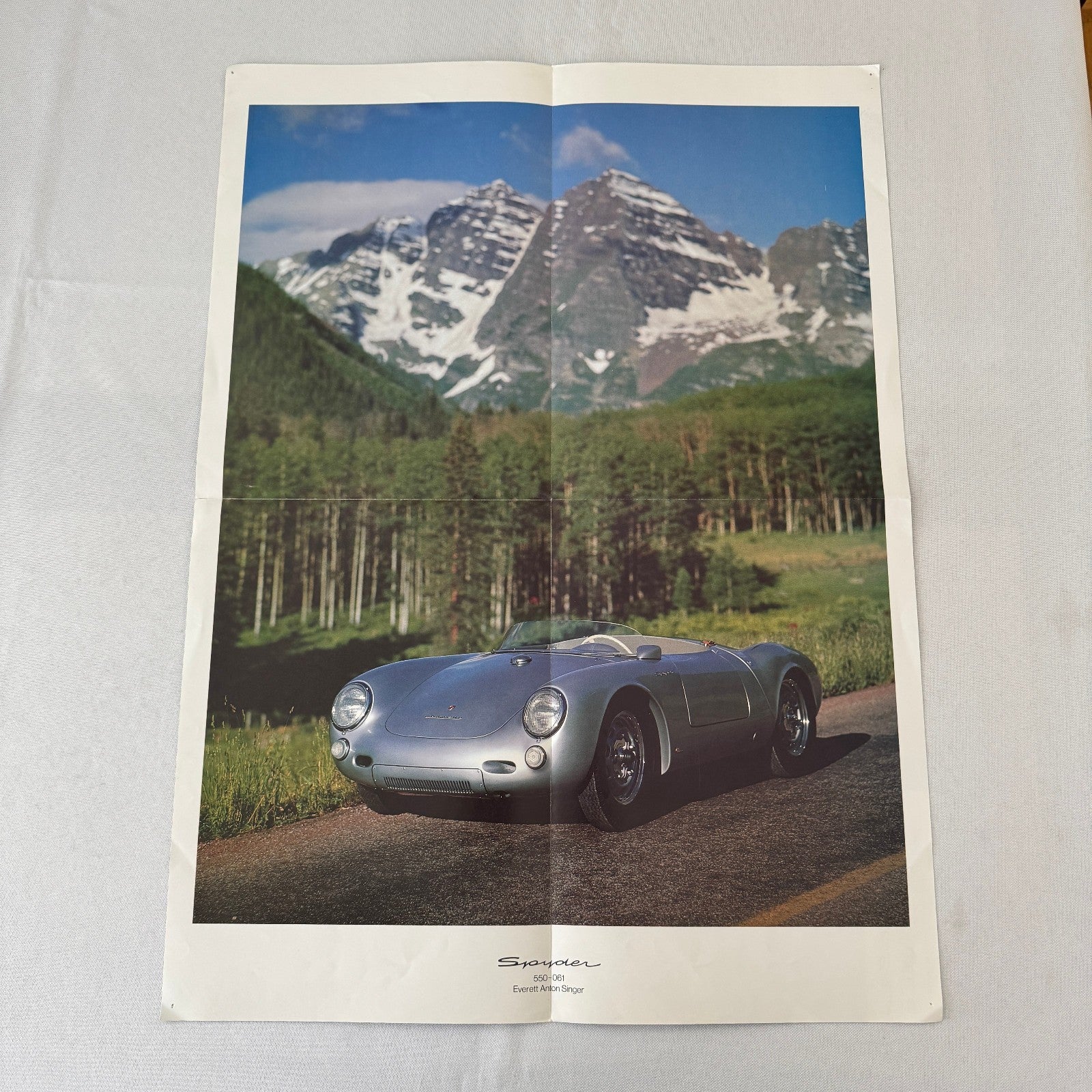 Porsche 550 Spyder 061 Renaissance Poster Brochure Everett Anton Singer