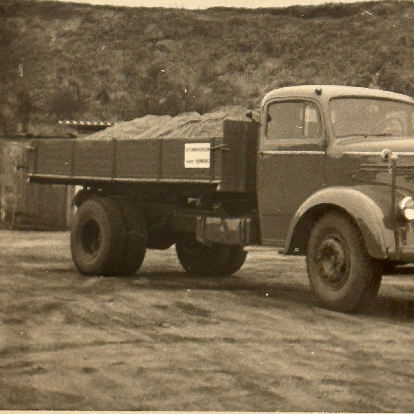 Vintage Mercedes Benz Truck Photo Photograph Snaphshot Image