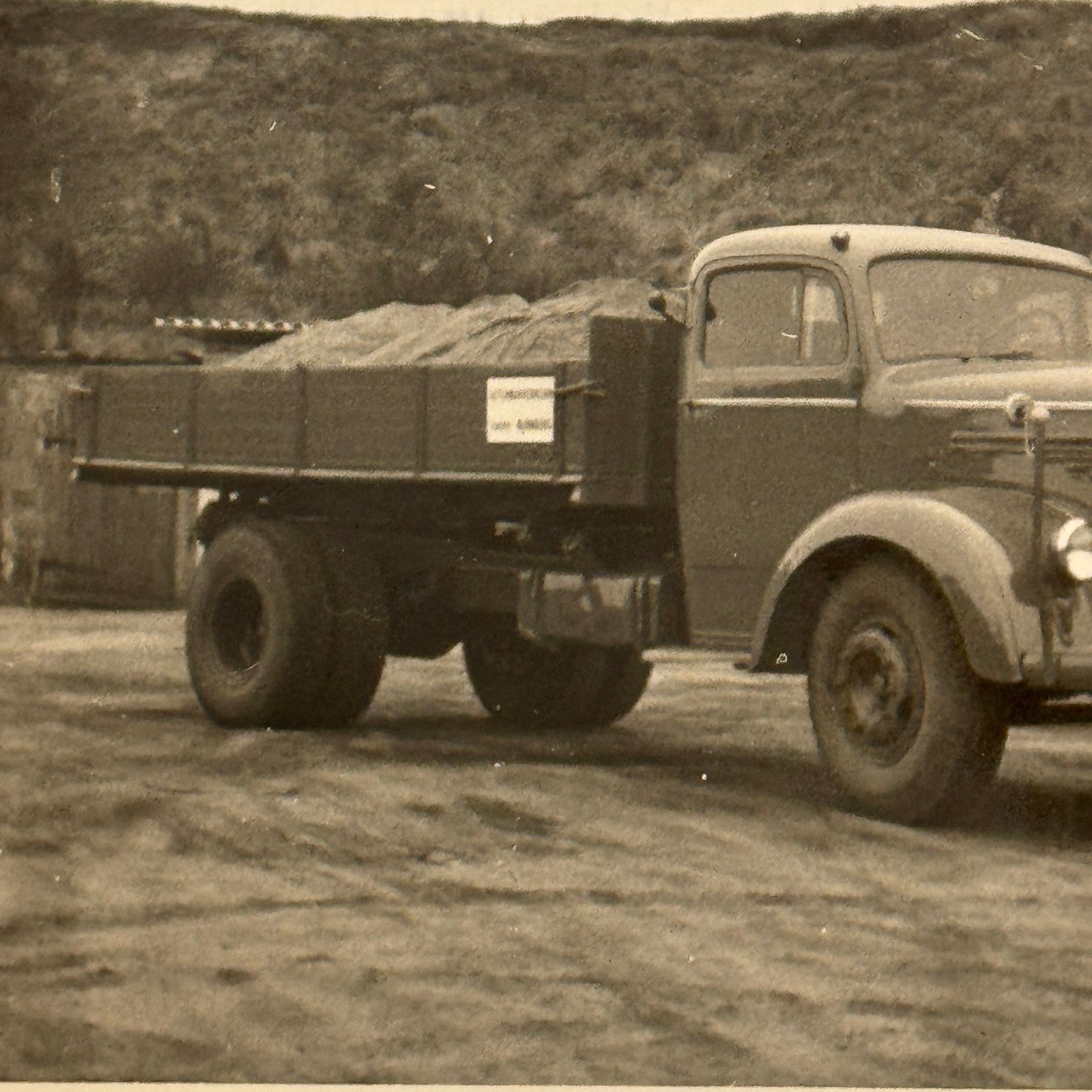 Vintage Mercedes Benz Truck Photo Photograph Snaphshot Image