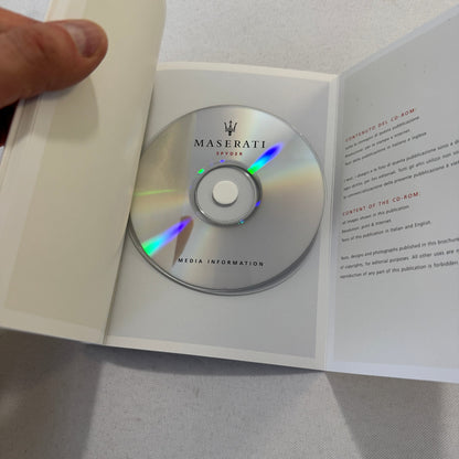 2001 Maserati Spyder Convertible Press Kit Brochure Photo CD Frankfurt Autoshow