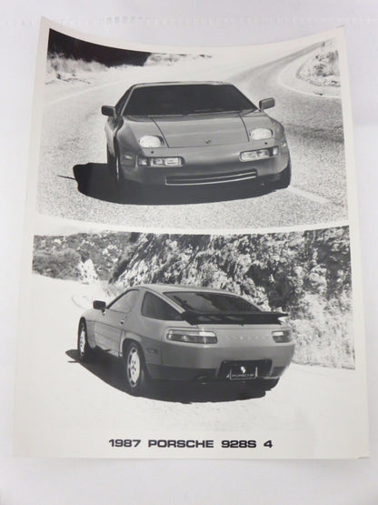 1987 Porsche 928S 4 Factory Photograph Photo Picture Image - Authentic 928 S 4  