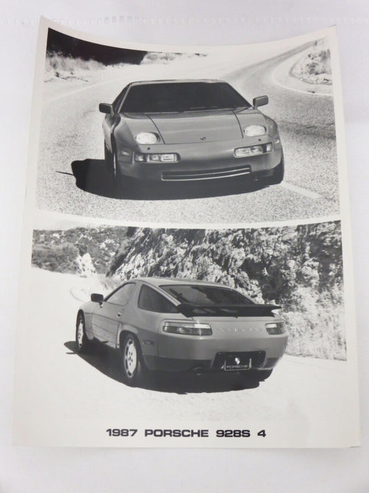 1987 Porsche 928S 4 Factory Photograph Photo Picture Image - Authentic 928 S 4  