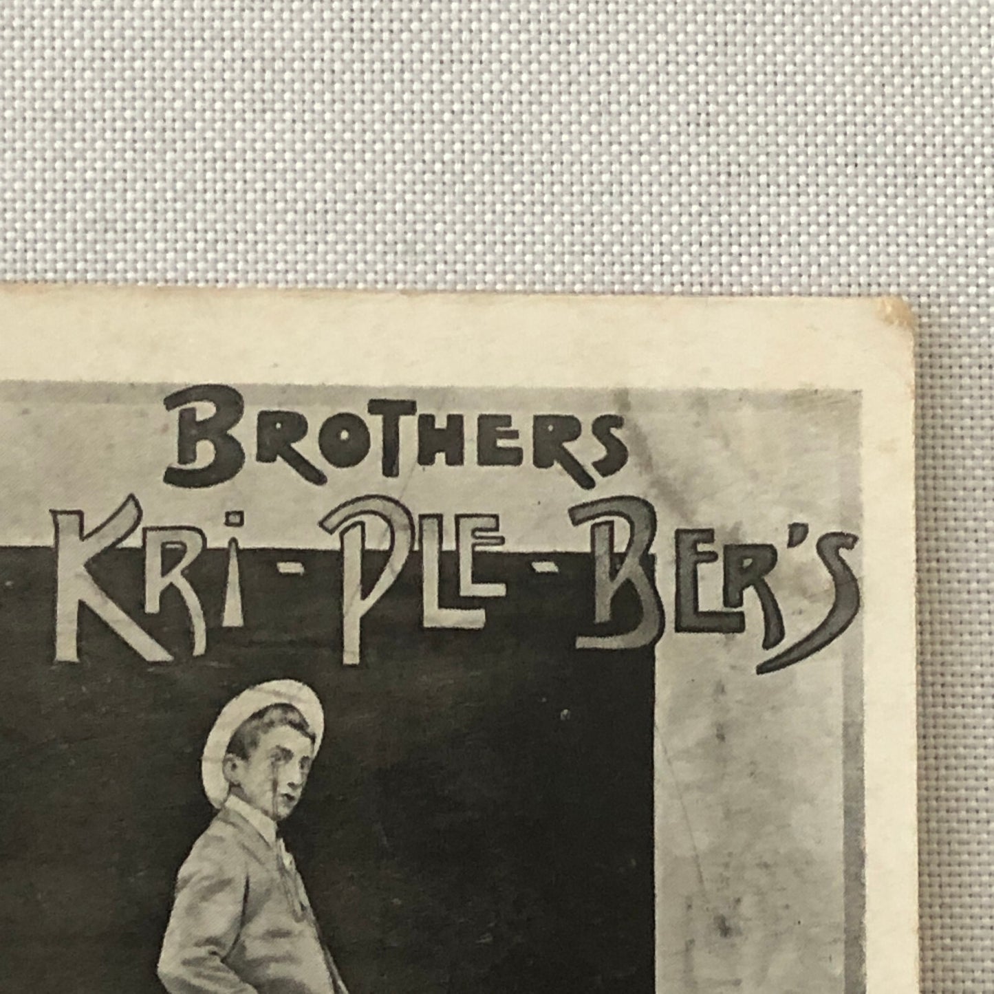Circus Acrobat Performer Act Postcard Post Card Brothers Kri-Ple-Bers Vintage
