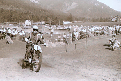Vintage Motorcycle Racing Photo Luzisteig Motocross Negative Lot 1962