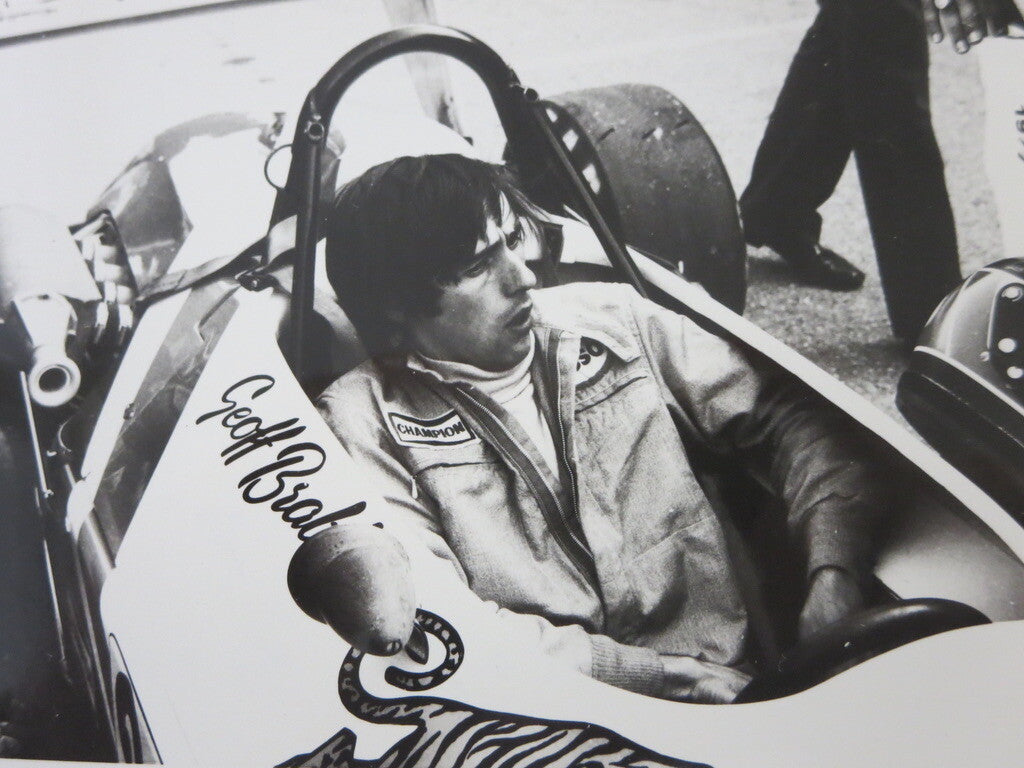 Vintage 1977 Press Photograph Photo Geoff Brabham Monaco Race 