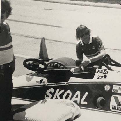 Vintage Indy Indianapolis Racing Photo Photograph Teo Fabi 1983 Qualifying