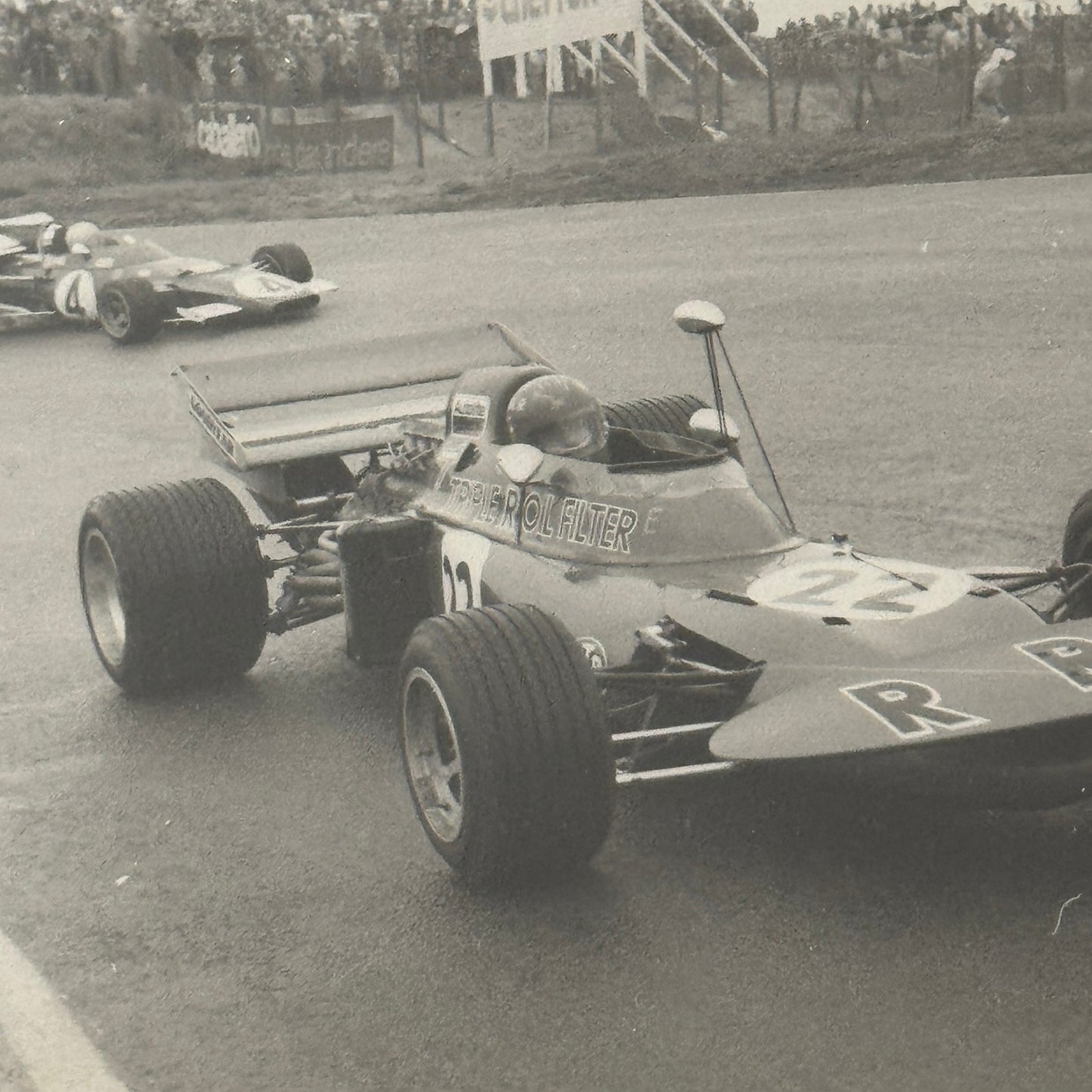 Vintage Racing Photo 1971 Dutch Grand Prix Race Skip Barber Autocar Photograph