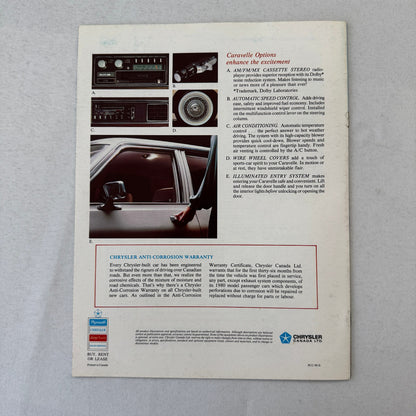 1980 Plymouth Caravelle Car Sales Brochure Catalog Advertising Coupe Sedan Wagon