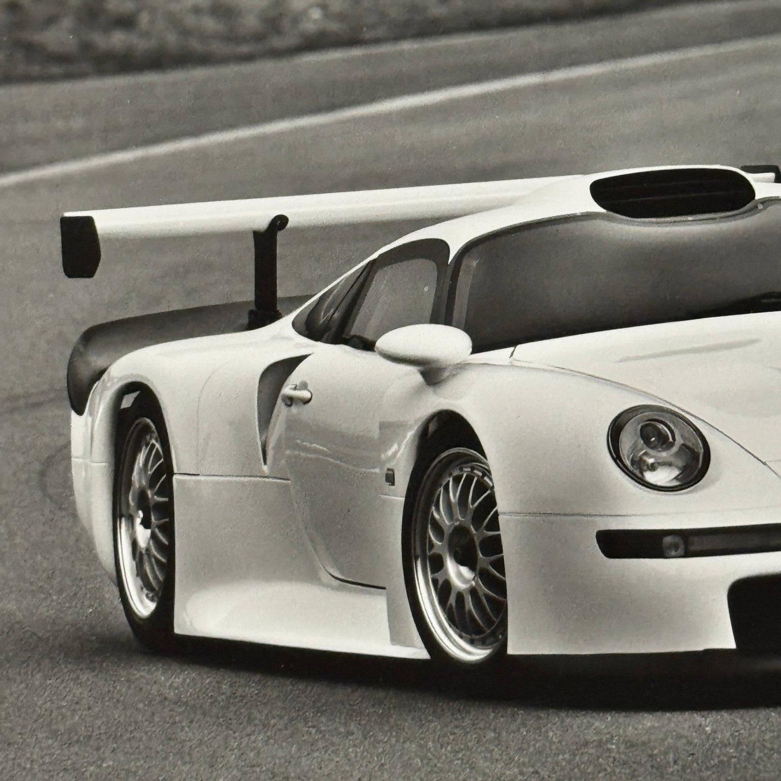 Porsche 911 GT1 Racing Car Photo Photograph Print Porsche 911 GT 1
