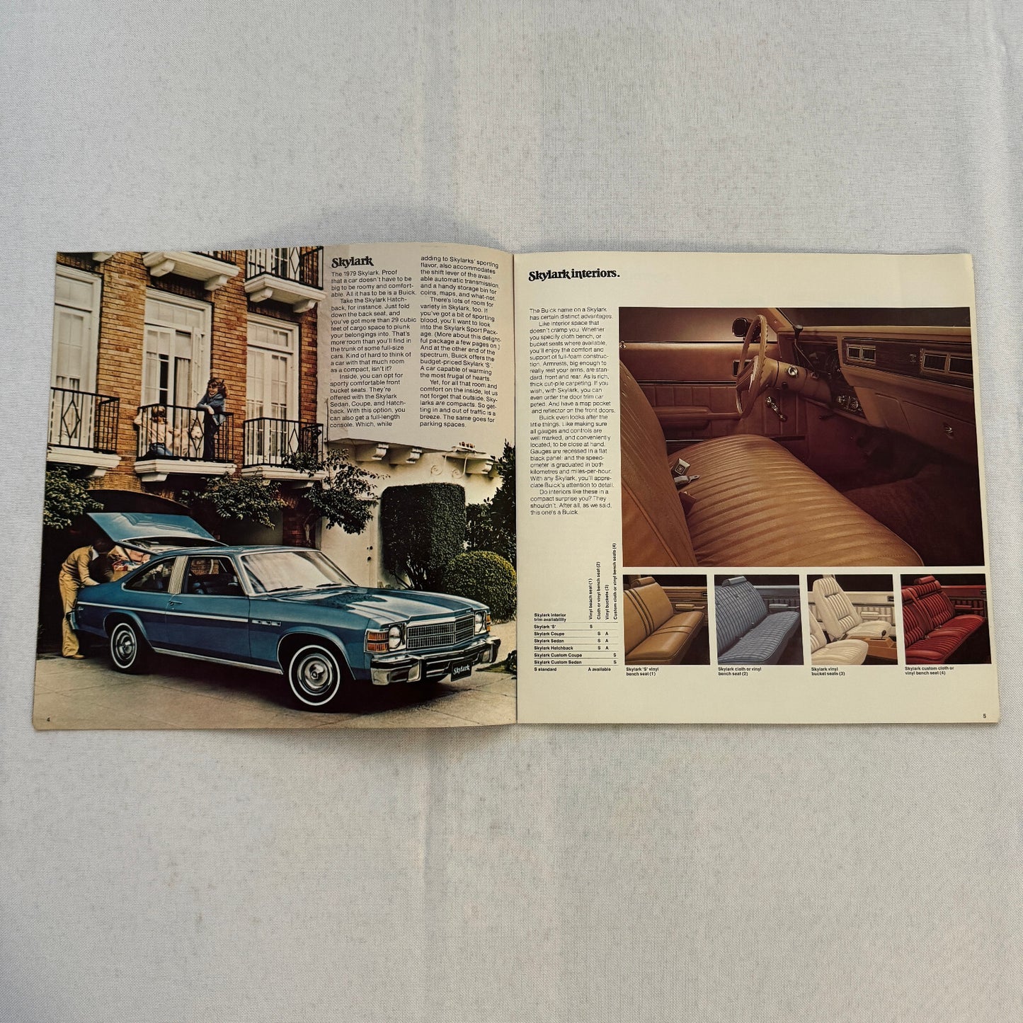 1979 Buick Car Sales Brochure Catalog Skyhawk Skylark