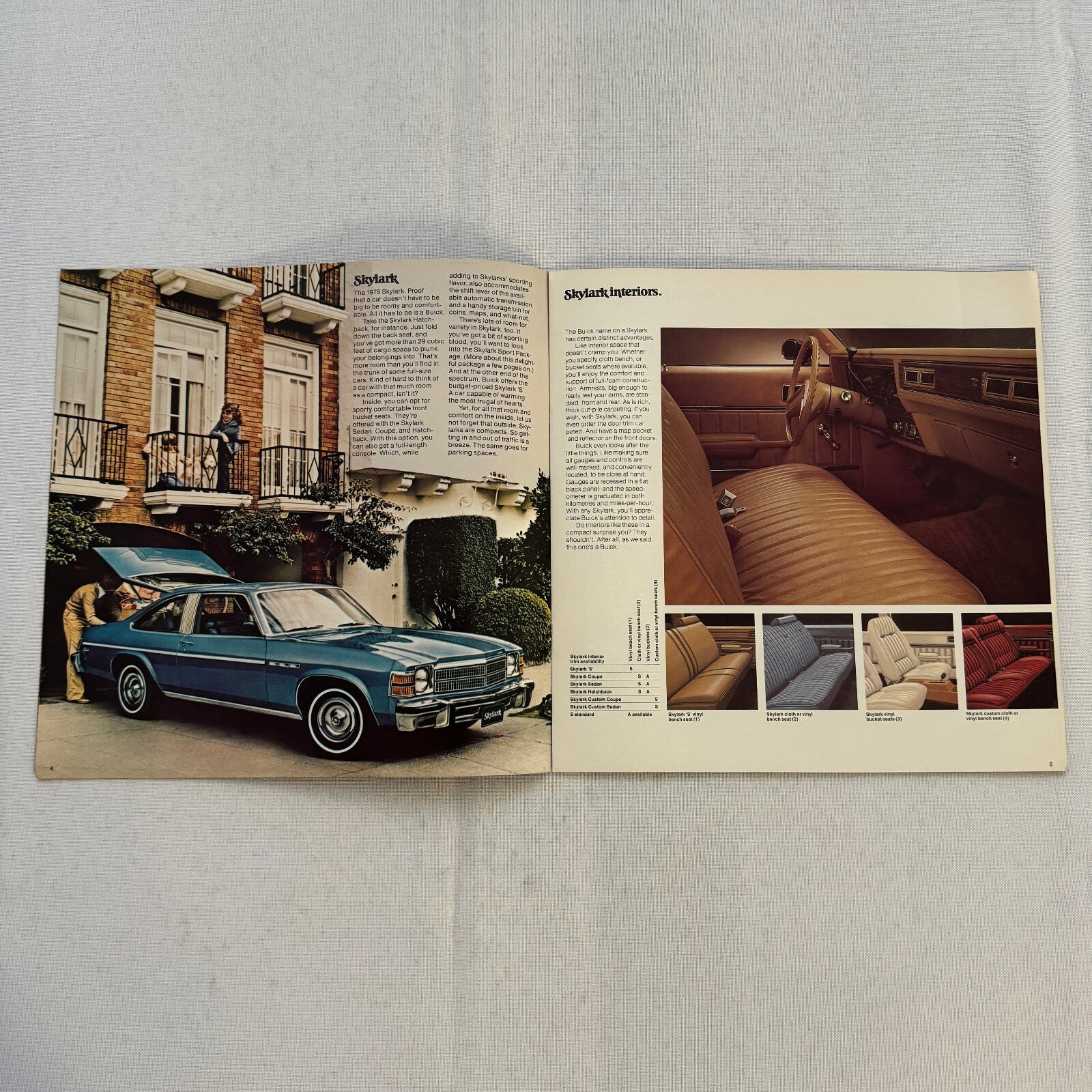 1979 Buick Car Sales Brochure Catalog Skyhawk Skylark