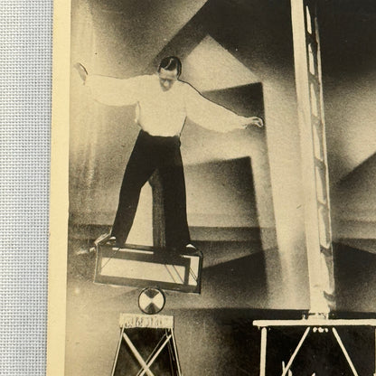 Vintage Circus Acrobat Balancing Act Photo Photograph Burck and Partner FRENCH
