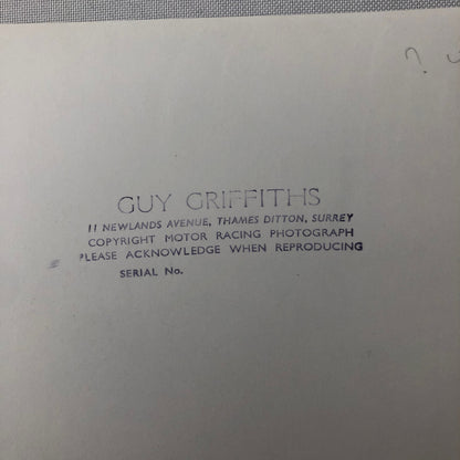 Vintage Car Automobile Rally Photo Photograph Print - Guy Griffiths Tag REA22E4