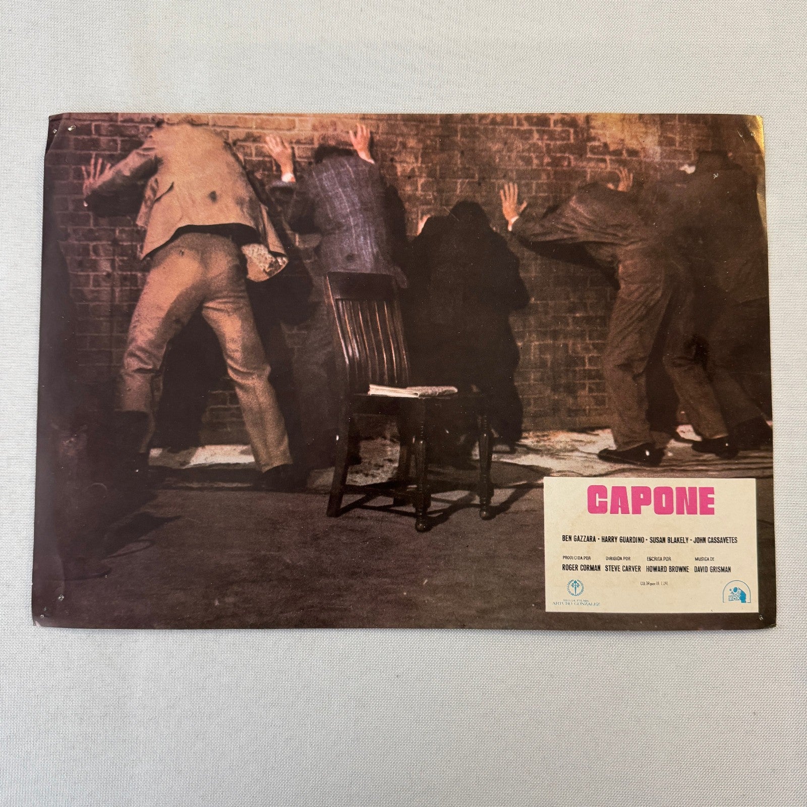 Vintage Movie Lobby Card Poster Lot CAPONE Spanish Lot 6x 1975
