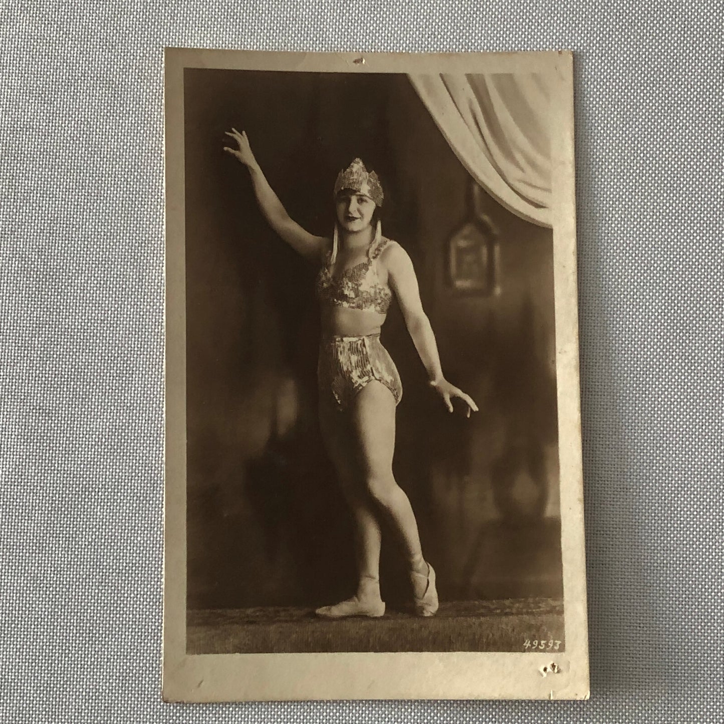 Circus Performer Dancer Acrobat Real Photo Postcard Post Card RPPC Photograph