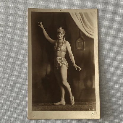 Circus Performer Dancer Acrobat Real Photo Postcard Post Card RPPC Photograph