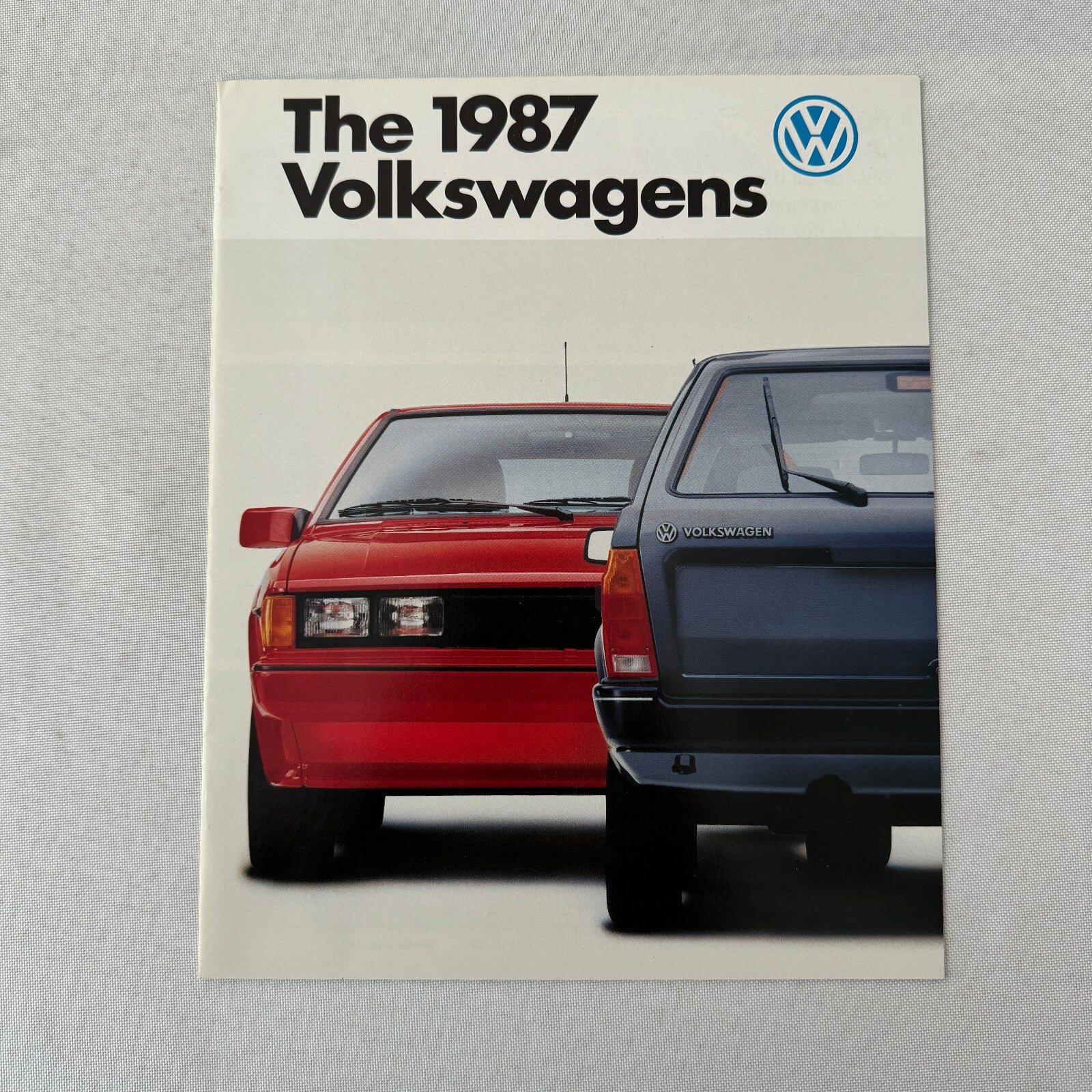 1987 Volkswagen VW Car Sales Brochure Catalog Scirocco Jetta Cabriolet Golf Fox