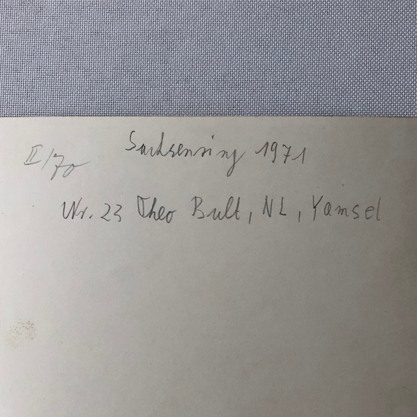 Vintage Motorcycle Racing Photo photograph Rider Theo Bult 1971 Yamsel Bike