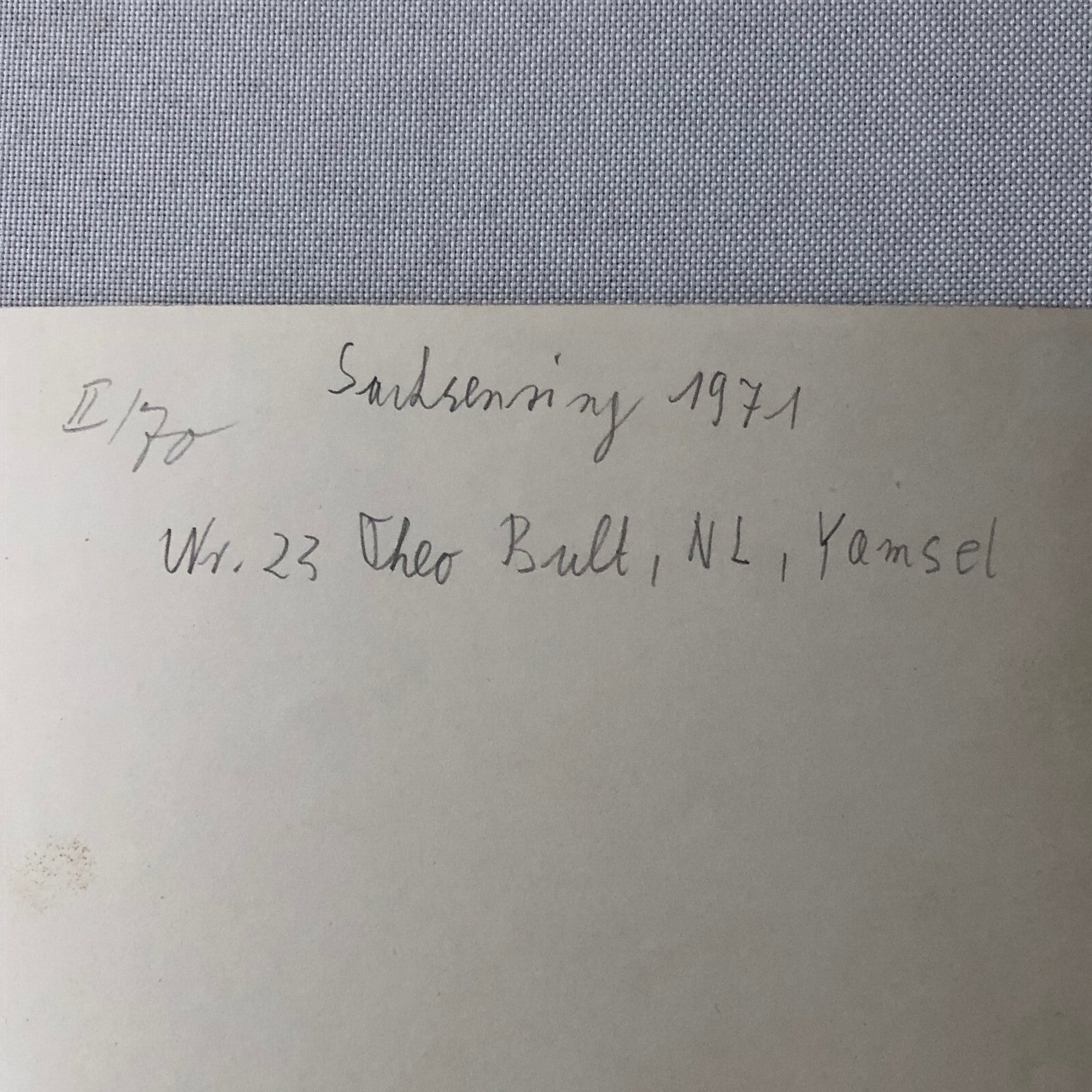 Vintage Motorcycle Racing Photo photograph Rider Theo Bult 1971 Yamsel Bike