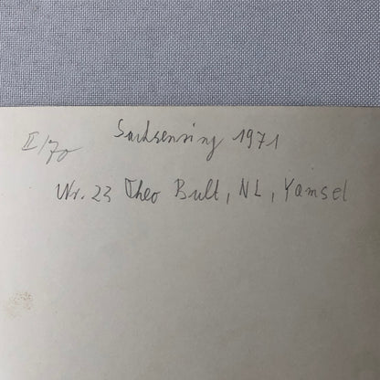 Vintage Motorcycle Racing Photo photograph Rider Theo Bult 1971 Yamsel Bike