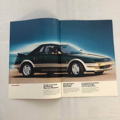 Vintage Toyota MR2 Car Sales Brochure Catalog Advertising GERMAN TEXT