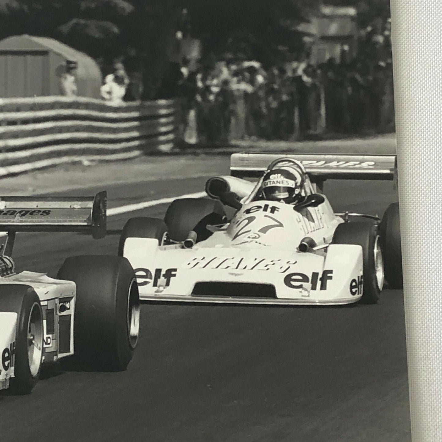 Vintage 1976 Formula 2 F2 Pau Grand Prix Racing Photo Photograph ELF Renault + 