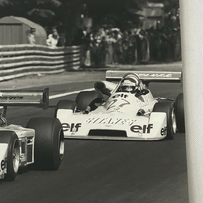 Vintage 1976 Formula 2 F2 Pau Grand Prix Racing Photo Photograph ELF Renault + 