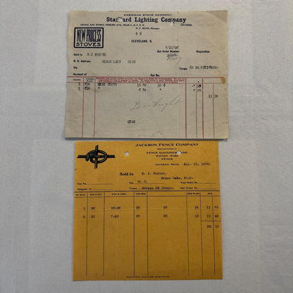 Antique Document Receipt Invoice Lot Farm Equipment Hardware Buggy Furniture 25+