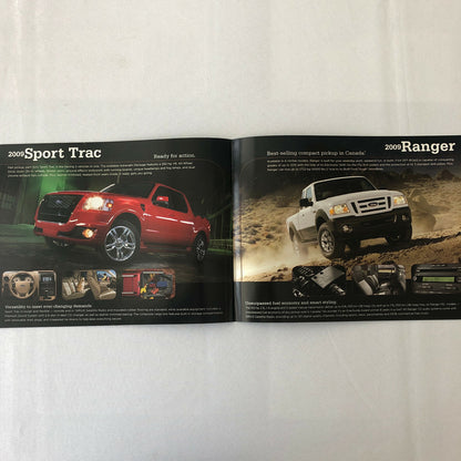 2009 Ford Sales Brochure Catalog Mustang Fusion Hybrid Flex Edge F150 Ranger +
