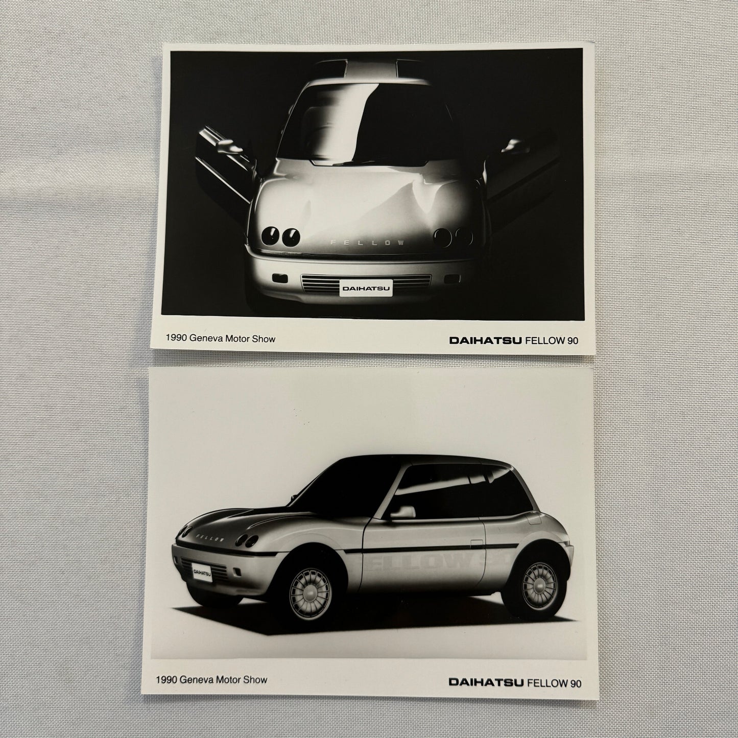 1990 Daihatsu Fellow 90 Concept Car Prototype Factory Photo Photograph Lot 2x
