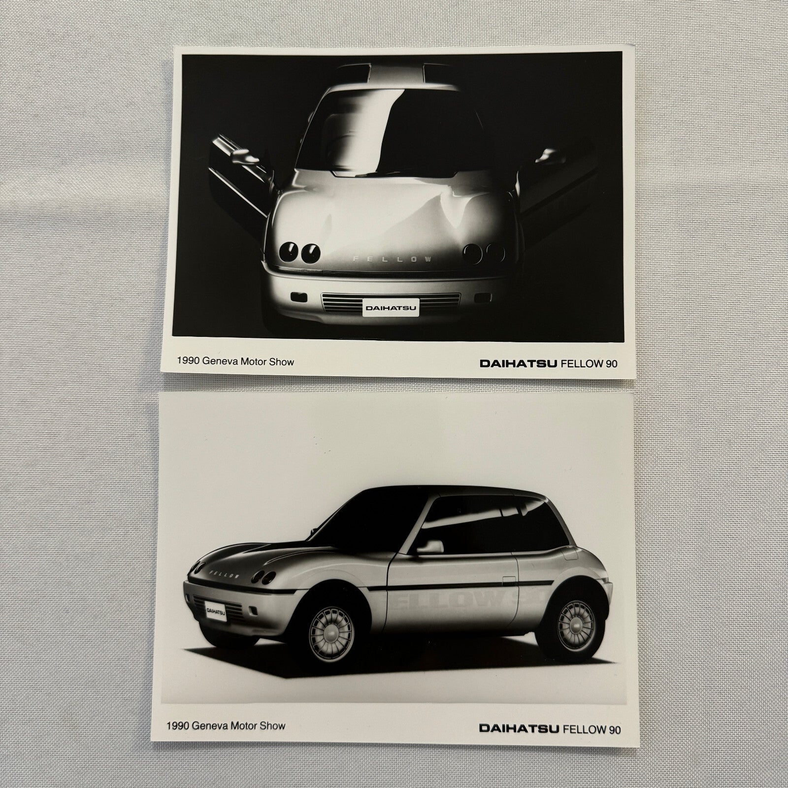 1990 Daihatsu Fellow 90 Concept Car Prototype Factory Photo Photograph Lot 2x