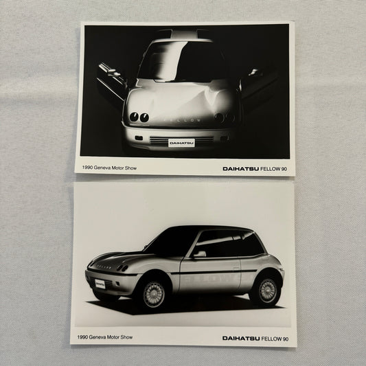 1990 Daihatsu Fellow 90 Concept Car Prototype Factory Photo Photograph Lot 2x