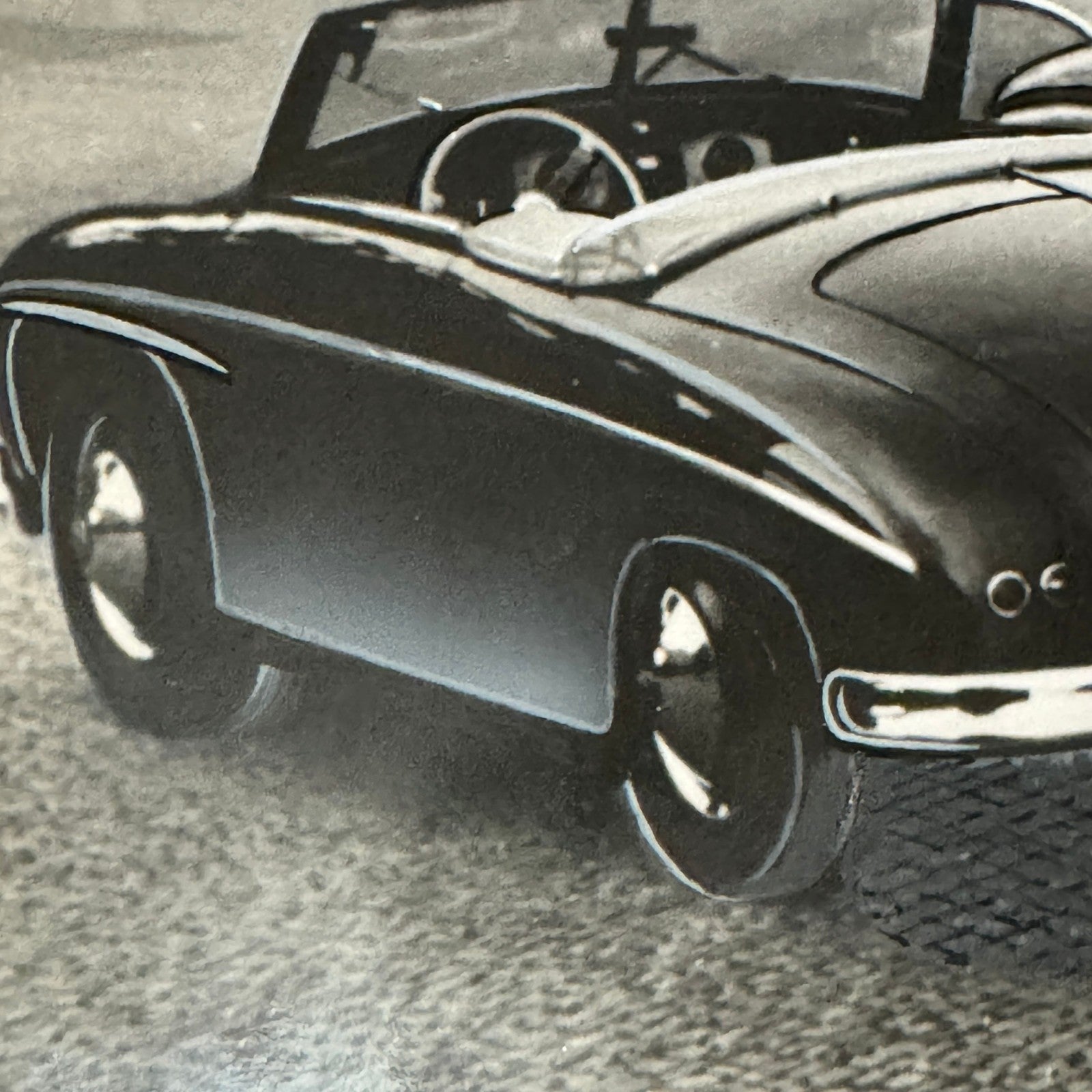 Vintage Coachbuilder Car Photo Photograph Print Hand Highlighted Unidentified