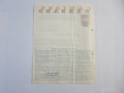 1946 Camions Bernard Truck Company Letter Letterhead Document 
