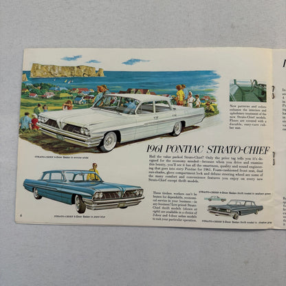 1961 Pontiac Sales Brochure Parisienne Laurentian Strato Chief Canadian Catalog