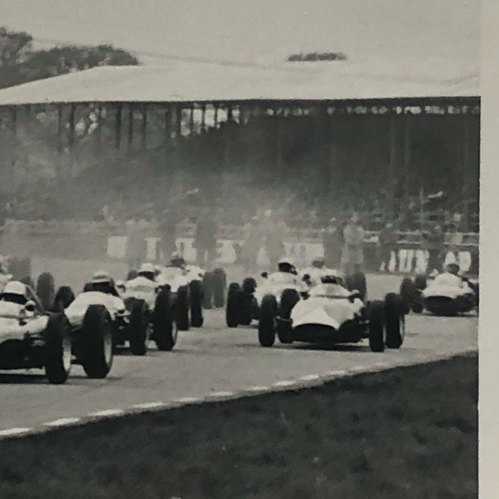 Vintage 1962 Silverstone Trophy Grand Prix Racing Photo Bernard Cahier Jim Clark