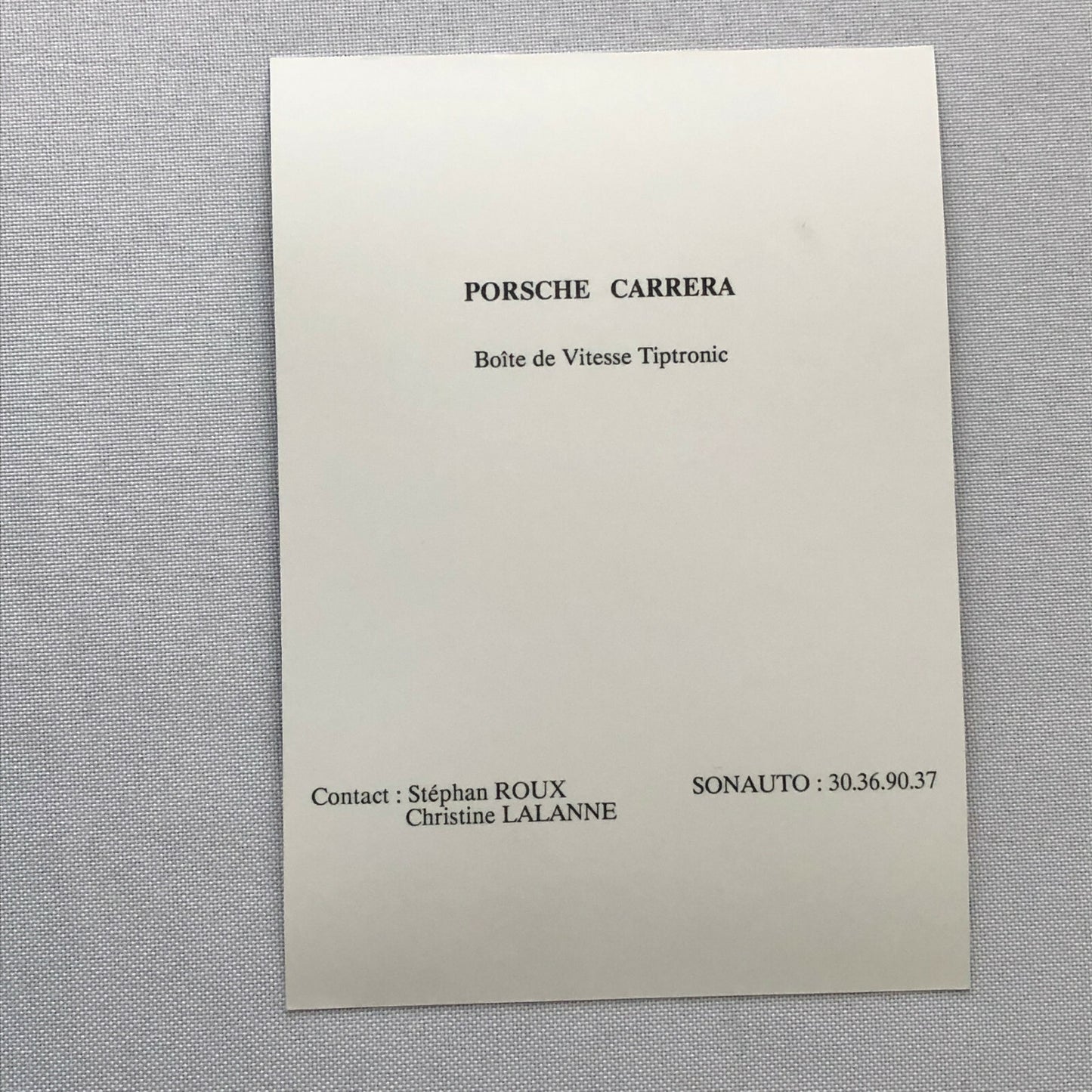 Porsche Factory Press Photo Photograph Print Porsche 911 Carrera Tiptronic 