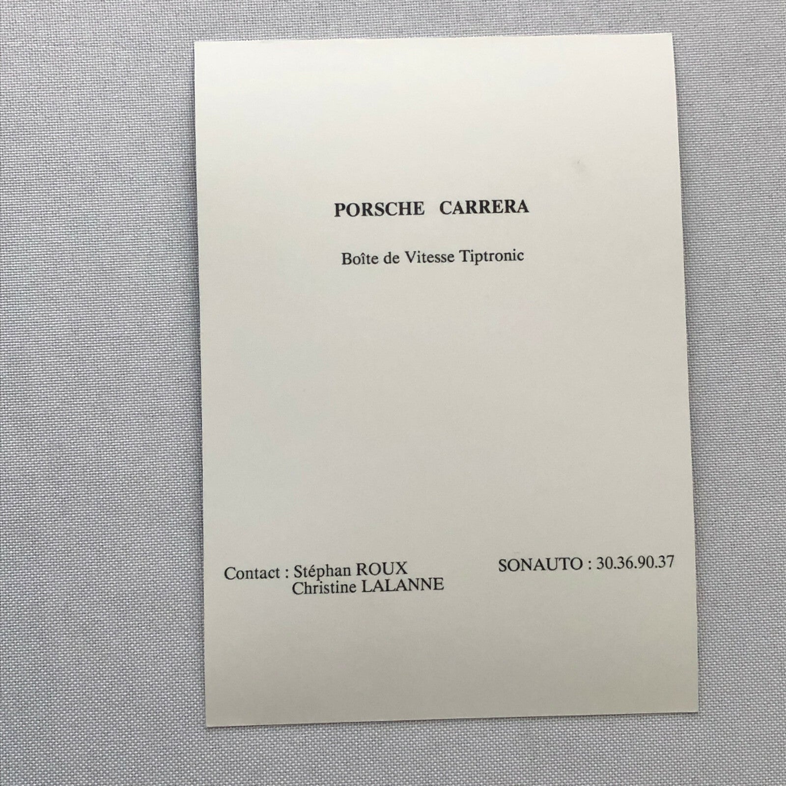 Porsche Factory Press Photo Photograph Print Porsche 911 Carrera Tiptronic 