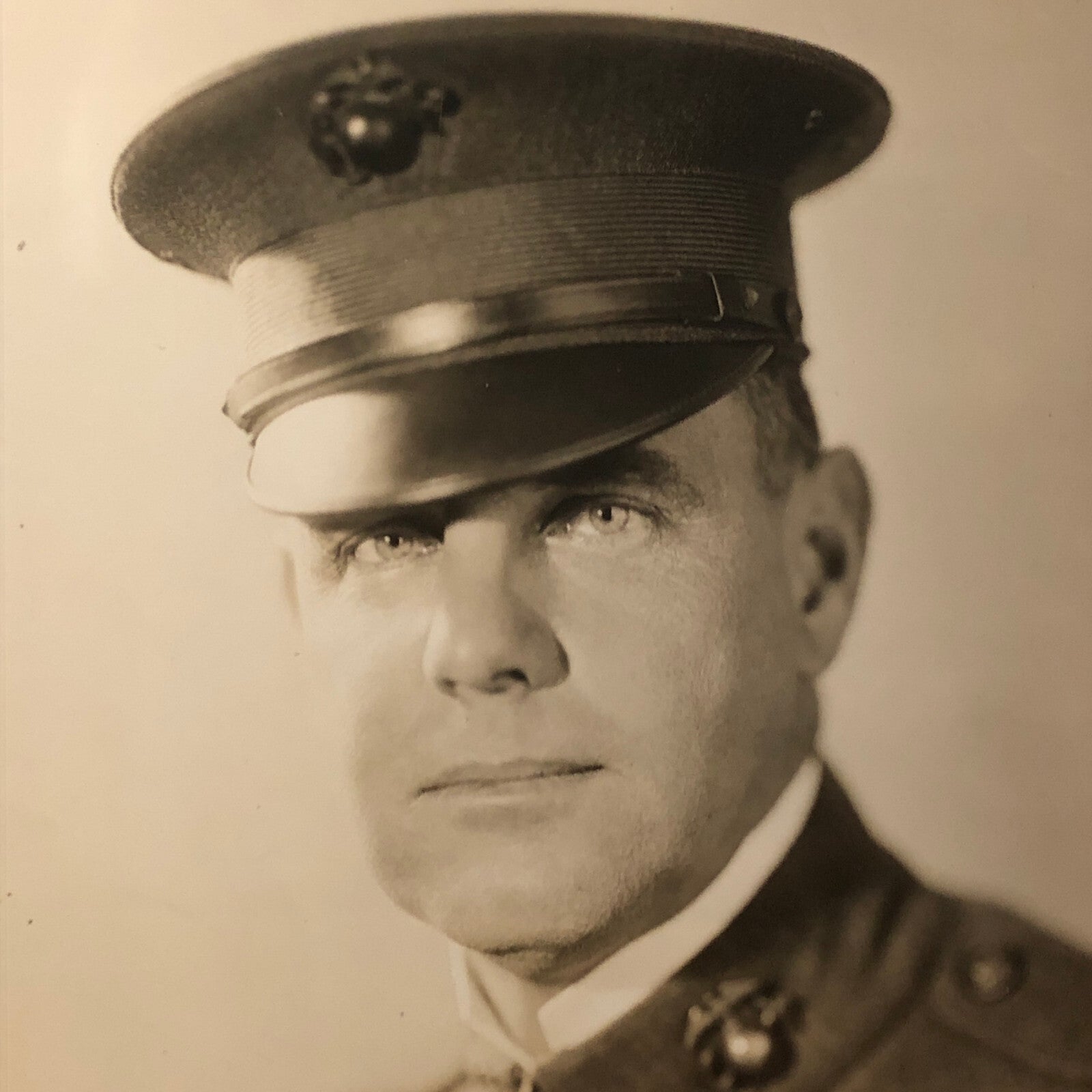 Press Photo Photograph US Marines General Charles H Lyman USMC 1933 Underwood