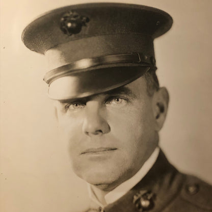 Press Photo Photograph US Marines General Charles H Lyman USMC 1933 Underwood