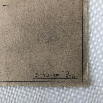 1935 Coachbuilder Bus Design Blueprint Rendering Blue Print Coach Bus Truck