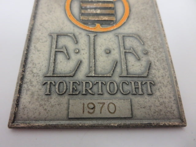 Vintage 1970 ASC De Kempenruders E.L.E Toertocht Car Rally Badge Emblem ELE