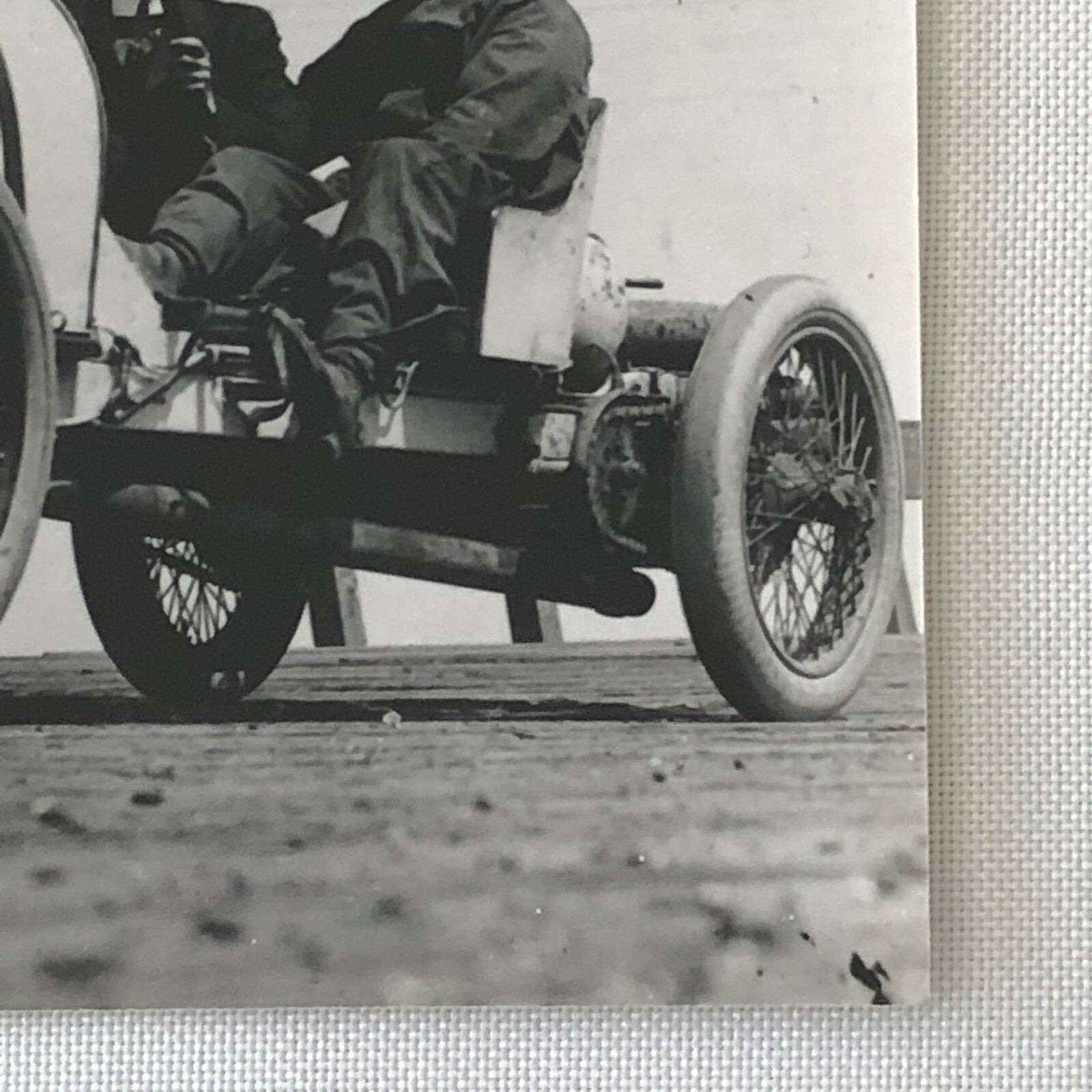 Vintage Bugatti Racing Car Photo Photograph - Modern Print 
