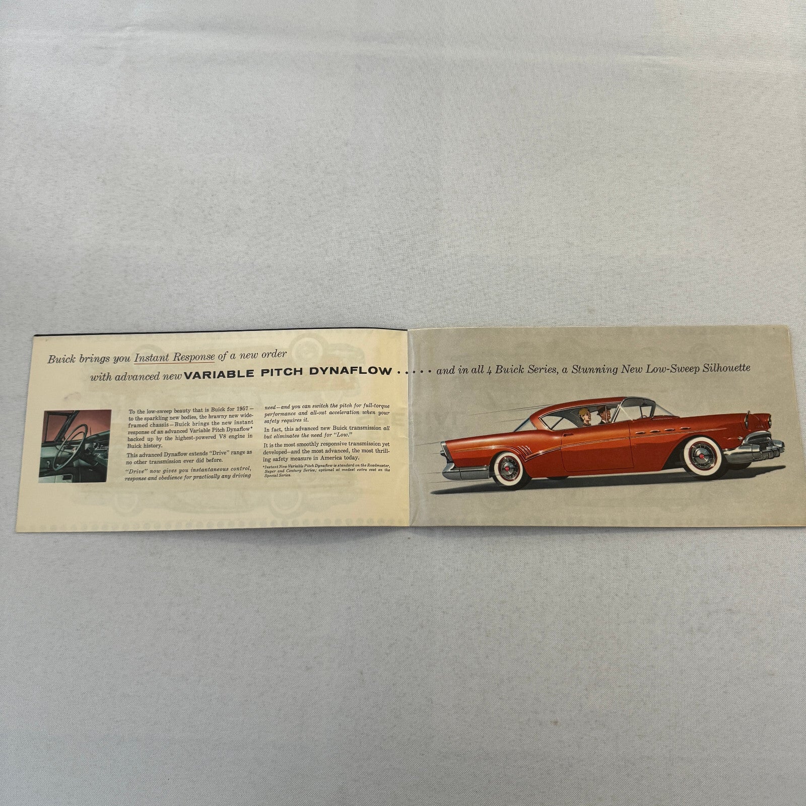 1957 Buick Car Sales Brochure Catalog Roadmaster Super Century Special Vintage