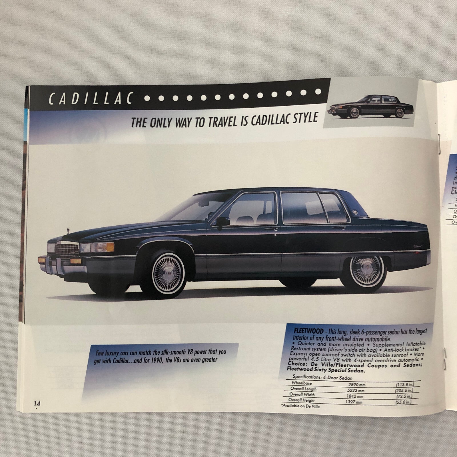 1990 General Motors GM Sales Brochure Catalog Pontiac Chevrolet GMC Cadillac +