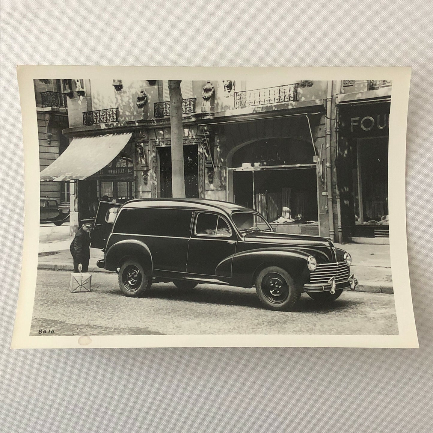 Vintage Peugeot 203-U Fourgonette Tolee Truck Van Photo Photograph Print 203 U