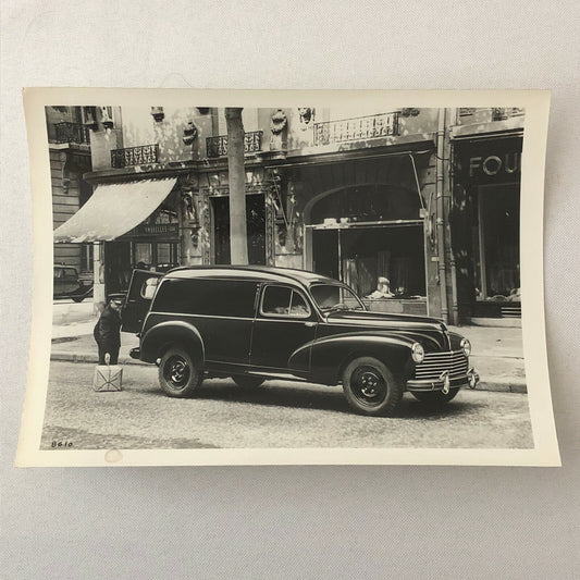 Vintage Peugeot 203-U Fourgonette Tolee Truck Van Photo Photograph Print 203 U