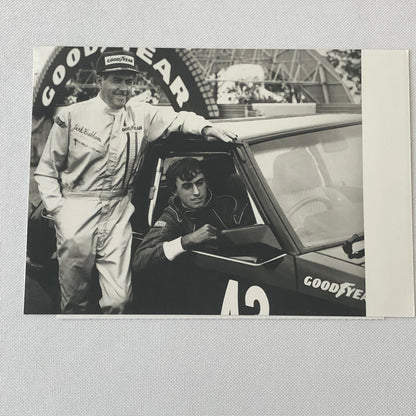 Vintage Racing Photo Photograph Jack Brabham Driver with Car 